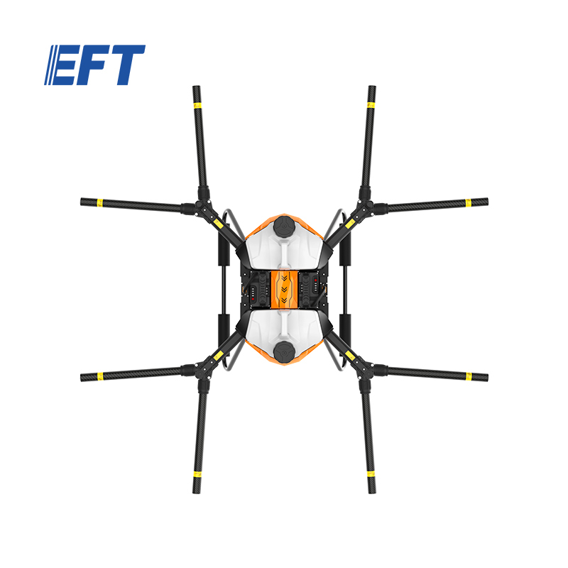 EFT G20 20L big payload agricultural sprayer drone parts agricultural spraying aircraft with carbon fiber tube arm folding