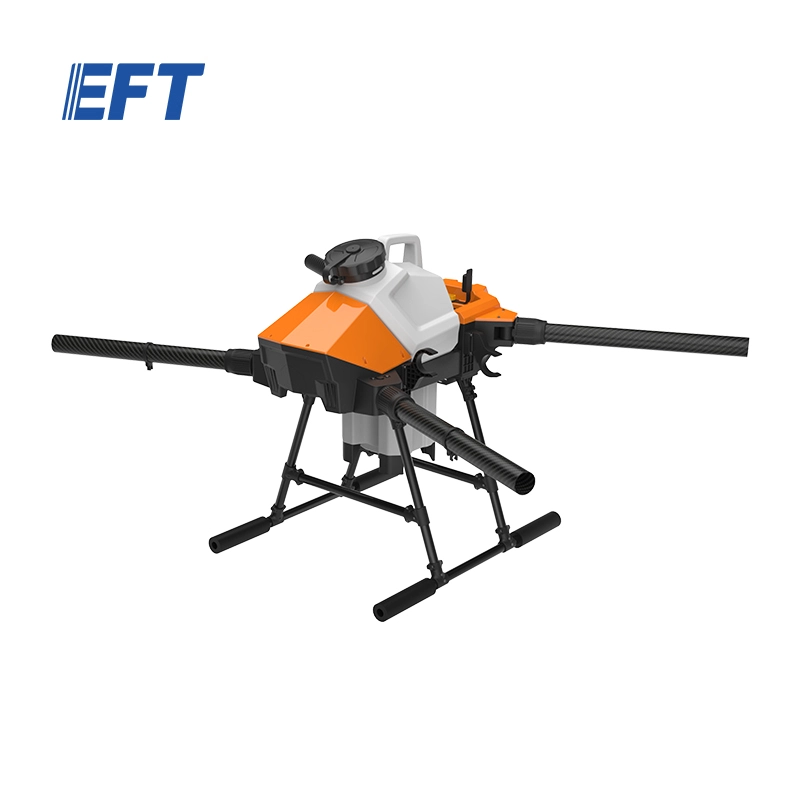 Hot selling EFT G410 agricultural spraying drone frame sprayer parts cross folding 10L fumigation machine for help plant growth