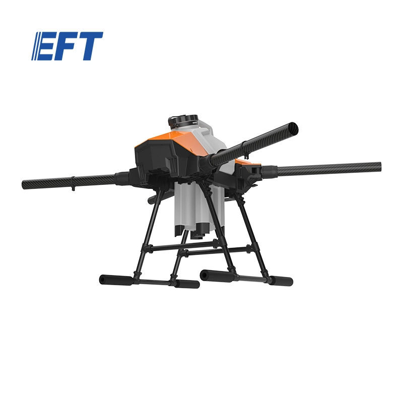Hot selling EFT G410 agricultural spraying drone frame sprayer parts cross folding 10L fumigation machine for help plant growth