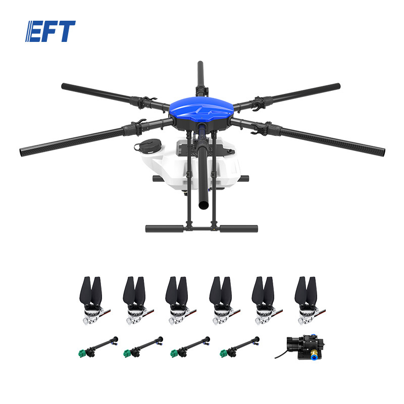 Wholesale Farm manufacturer EFT E620P drones agricultural frame set pnp spray drone parts with 20L tank and motor set