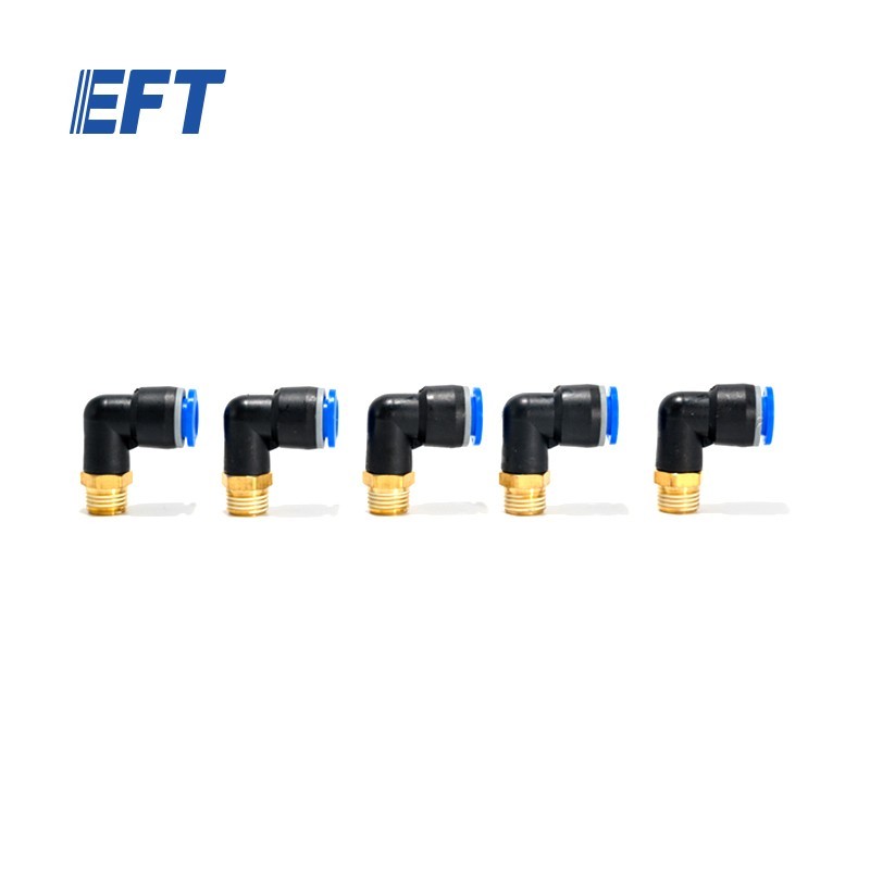10.07.04.0004 Hot Selling EFT Drone Parts Pneumatic Connector L/Male/02/10mm/5pcs For EFT All Drone Frame Flexible Option Offer
