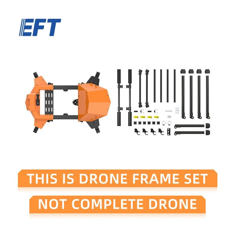Hot selling EFT G410 agricultural spraying drone frame sprayer parts cross folding 10L fumigation machine for help plant growth