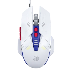 INPHIC W9 Audible Gaming Mouse, High Performance Wired Mouse 4000 DPI, 7 Programmable Buttons, Rechargeale&Audible button, On-Board Memory, Mouse Backlit for Office or Gamer