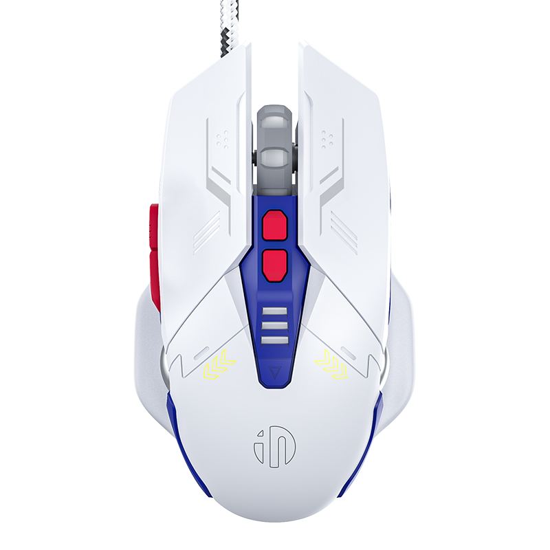 INPHIC Gaming Mouse, High Performance Wired Mouse 4000 DPI, 7 Programmable Buttons, Rechargeale&Audible button, On-Board Memory, Mouse Backlit for Office or Gamer