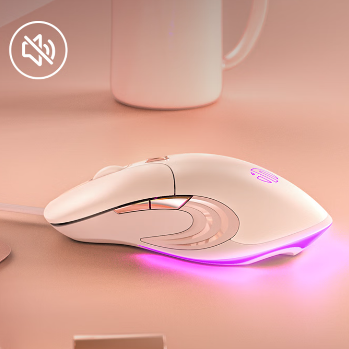 INPHIC Gaming Mouse, High Performance Programable Wired Mouse 4000 DPI, 7 Programmable Buttons, On-Board Memory, Mouse Backlit for Office or Gamer