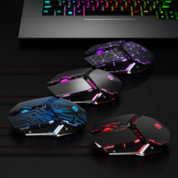 Wired Gaming Mouse [Breathing RGB LED] [Plug Play] High-Precision  Adjustable 7200 DPI, 7 Programmable Buttons, Ergonomic Computer USB Mice  for