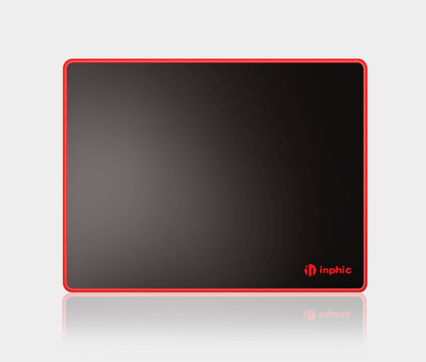 INPHIC PD50 Mouse Pad - Computer Mouse Mat with Anti-Slip Rubber Base, Easy Gliding, Durable Materials, Portable, in a Fresh Modern Design, Black