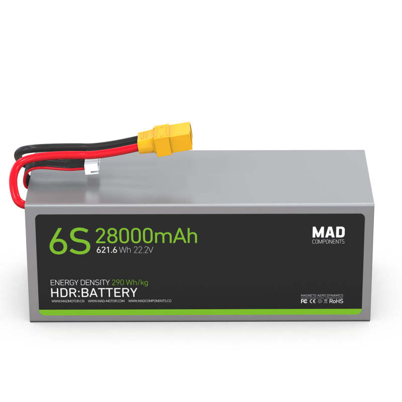 6S 28 Ah(27.5Ah) High Power Density Light Weight Drone Solid State Lithium Battery