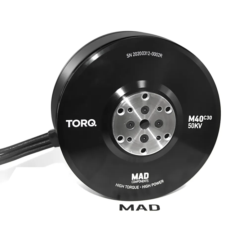 MAD M40C30 50KV 70kg DC Brushless Drone Motor 19KW for VTOL drone paramotor