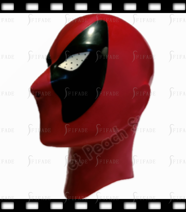 Latex Cosplay Hoods Mask Unisex Super Deadpool Cool Play Customized 0.4mm