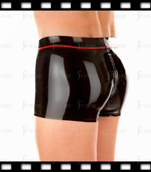 Latex Rubber Shorts for Mens Classic Boxers Crotch 3D Comfortable Cutting Customized 0.4MM