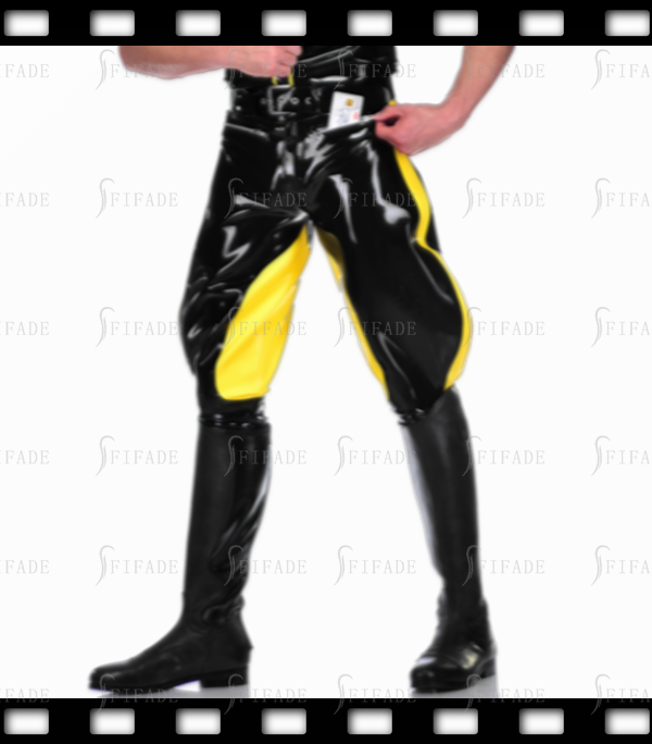 Latex Pants Men‘s Breeches Trousers Matching Color Unique Cool Customized 0.4mm