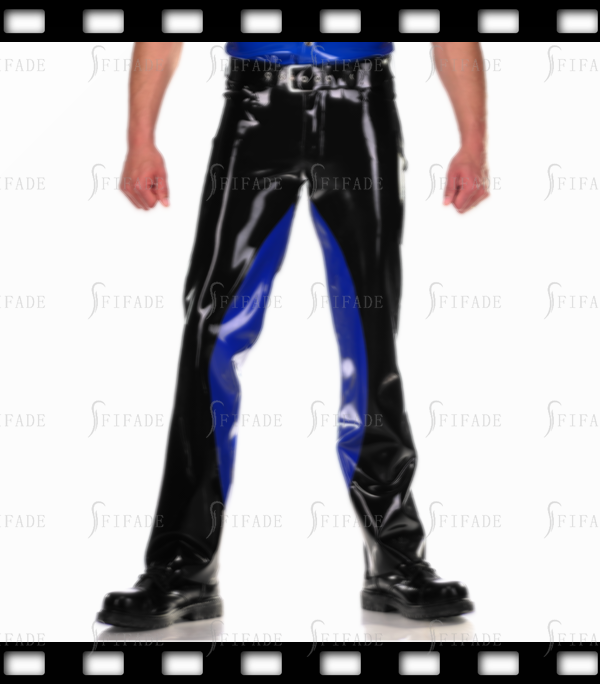 Latex Men's Trousers Male Casual Pants with Inside Semicircle Patterns Customized 0.4mm