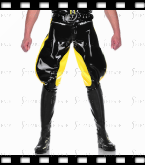 Latex Pants Men‘s Breeches Trousers Matching Color Unique Cool Customized 0.4mm