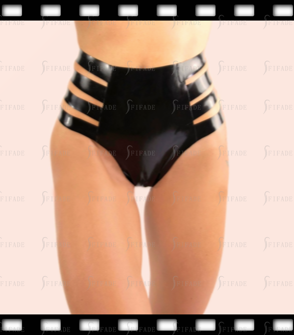 Latex Control Briefs Side Cut-out Style Fitted Slim Unique Sexy Customized 0.4mm