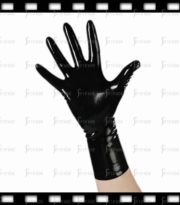 Latex Gloves Short Wrist Gloves Customize 0.4mm