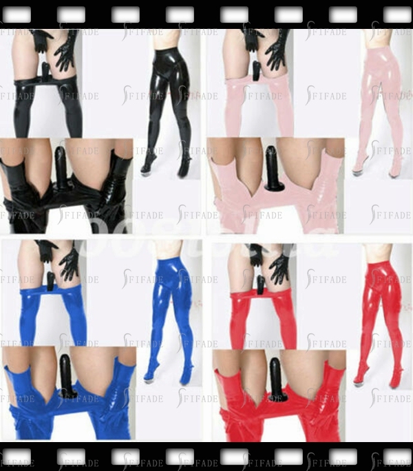 Latex Pants for Women Leggings Inside Toy Exciting Feeling Customized 0.4mm