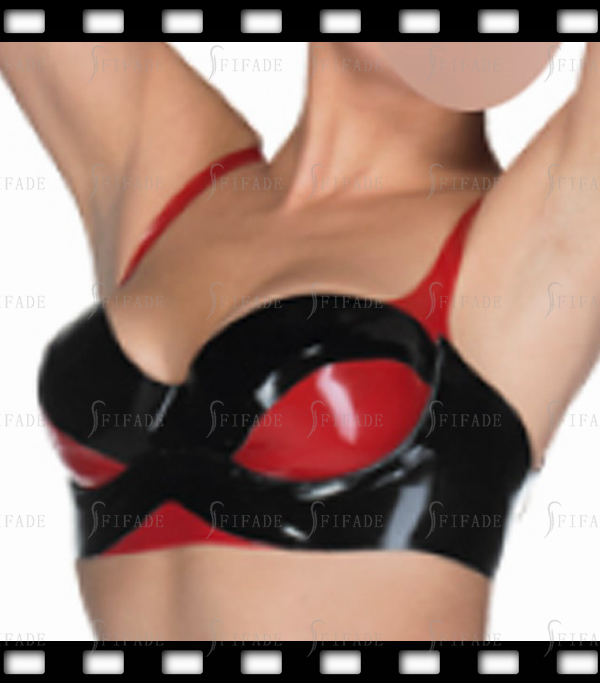 Latex Bra Rubber Balcony Bra Color Match Breast Support Wear Customize 0.4mm
