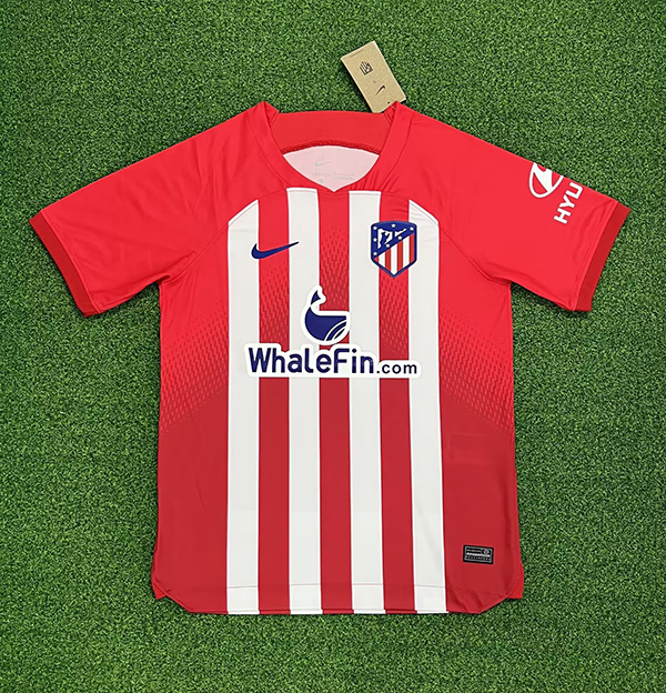 QCOFFICIAL | 2023/24 Atlético Madrid HOME Fan Edition Football Soccer Jersey Shirt