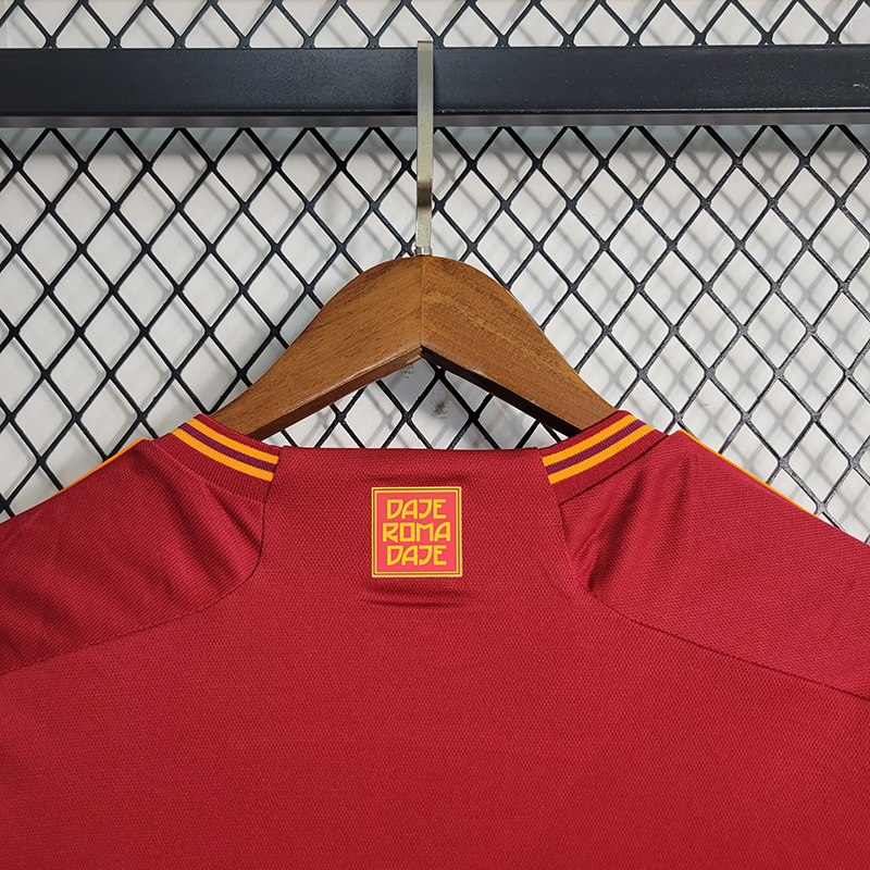QCOFFICIAL | 2023/24 AS ROMA HOME Fan Edition Football Soccer Jersey Shirt