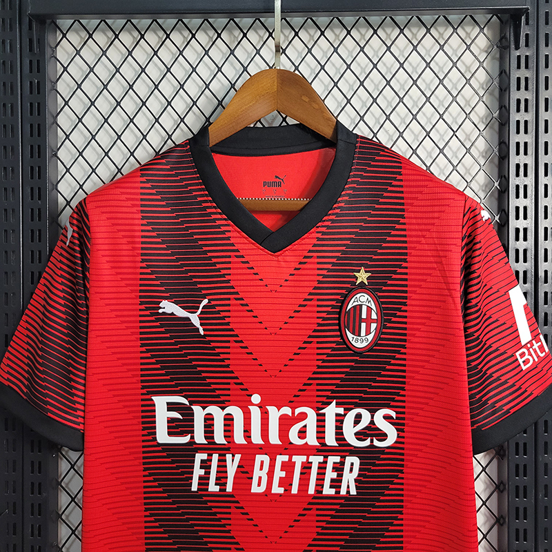 QCOFFICIAL | 2023/24 AC Milan Home Fan Edition Jersey