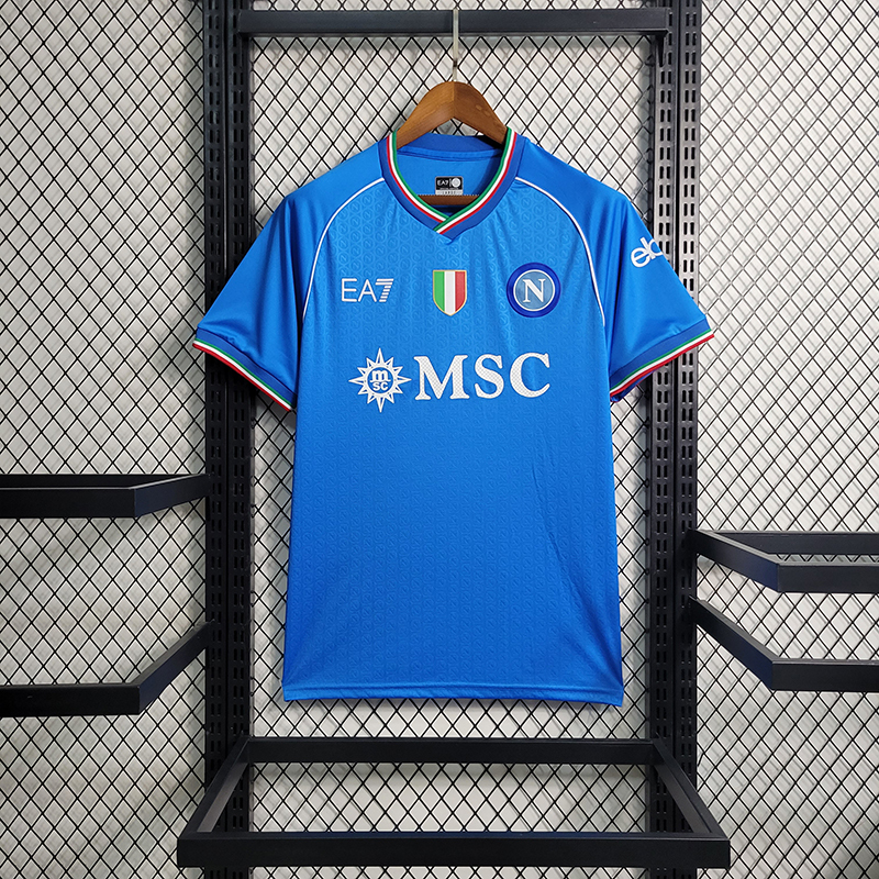 QCOFFICIAL | 2023/24 S.S.C. Napoli HOME Fan Edition Football Soccer Jersey Shirt