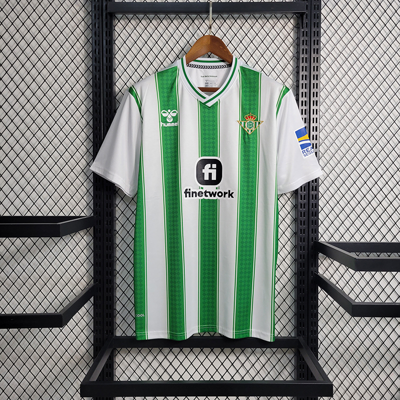 QCOFFICIAL | 2023/24 Real Betis HOME Fan Edition Football Soccer Jersey Shirt