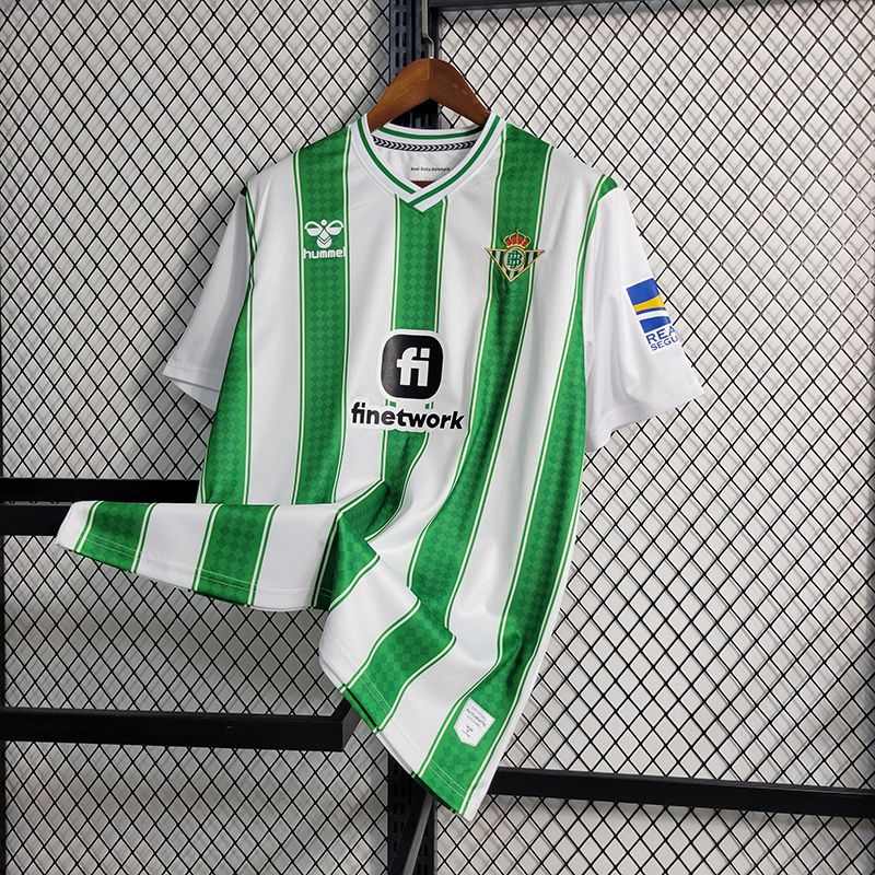 QCOFFICIAL | 2023/24 Real Betis HOME Fan Edition Football Soccer Jersey Shirt