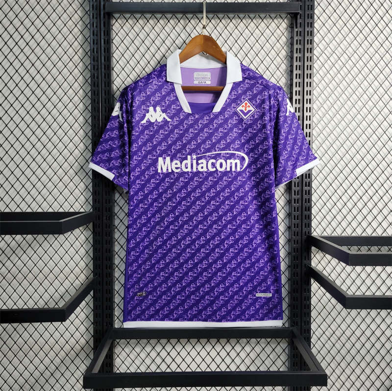 QCOFFICIAL | 2023/24 Fiorentina HOME Fans Edition Football Soccer Jersey Shirt