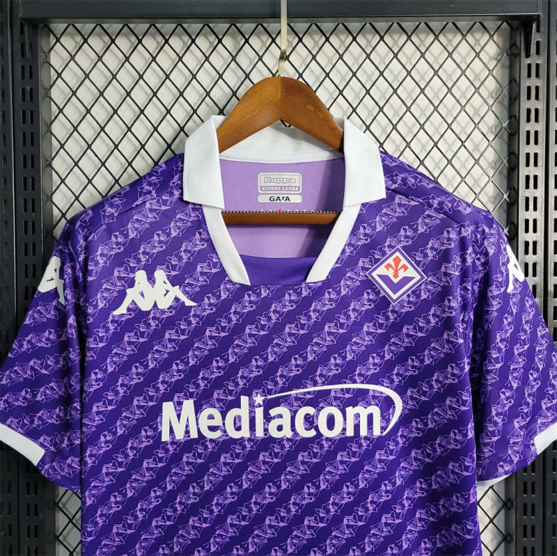 QCOFFICIAL | 2023/24 Fiorentina HOME Fans Edition Football Soccer Jersey Shirt