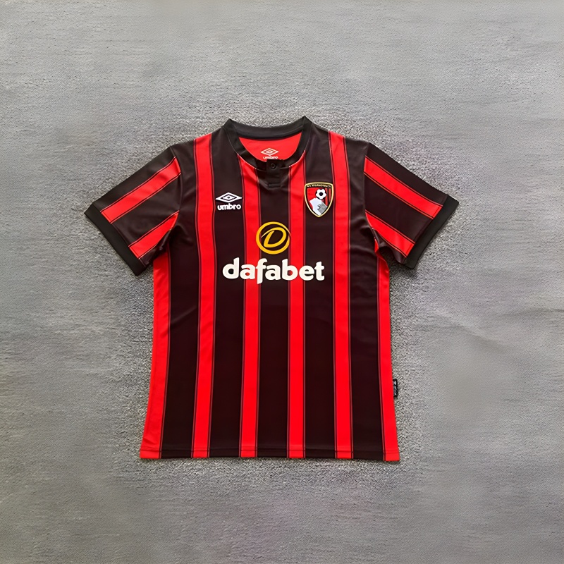 QCOFFICIAL | 2023/24 AFC Bournemouth HOME Fans Edition Football Soccer Jersey Shirt
