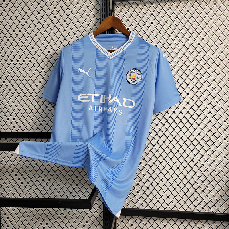 QCOFFICIAL | 2023/24 Manchester City F.C. HOME Fans Edition Football Soccer Jersey Shirt