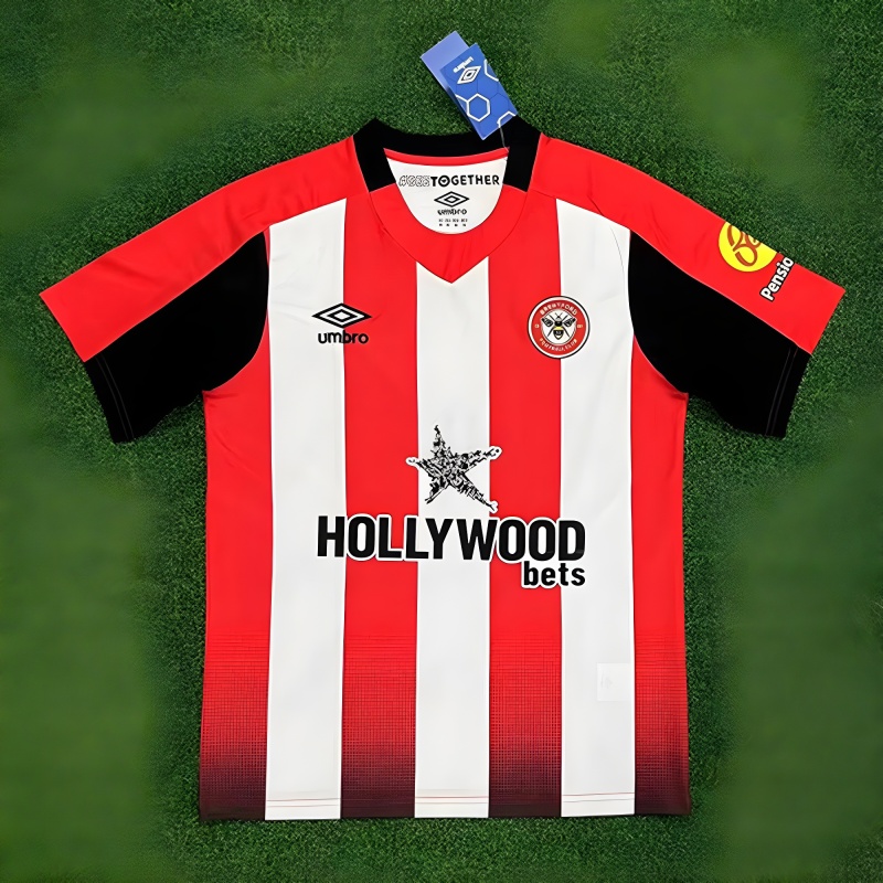QCOFFICIAL | 2023/24 AFC Brentford F.C. HOME Fans Edition Football Soccer Jersey Shirt
