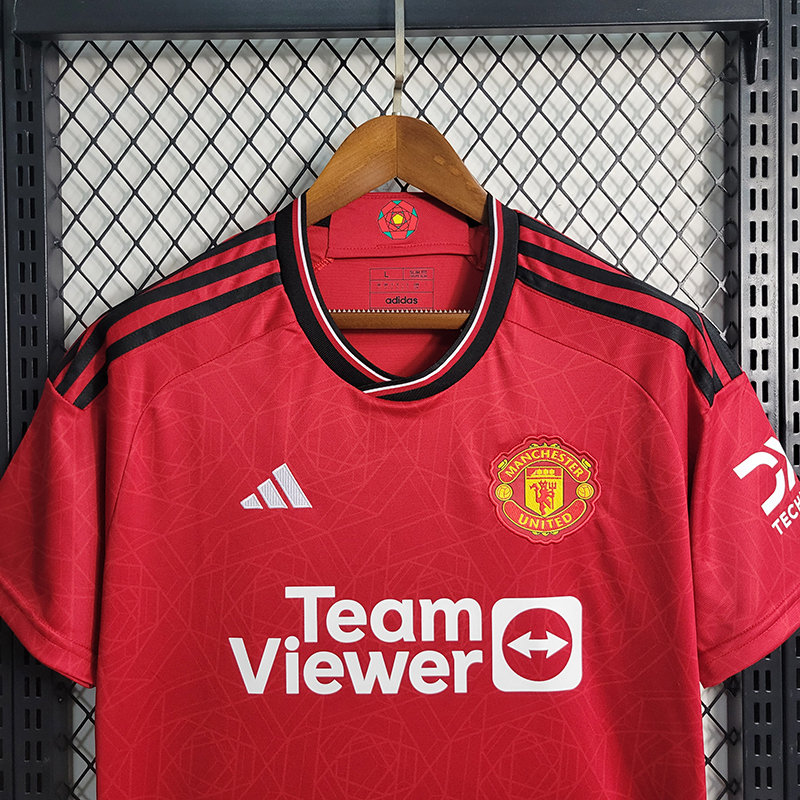 QCOFFICIAL | 2023/24 Manchester United HOME Fans Edition Football Soccer Jersey Shirt