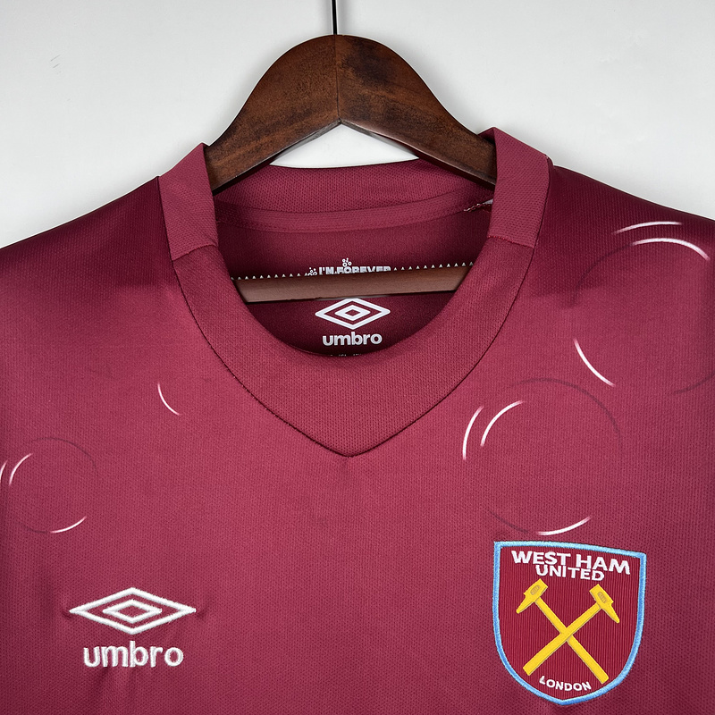 QCOFFICIAL | 2023/24 West Ham United F.C. HOME Edition Football Soccer Jersey Shirt