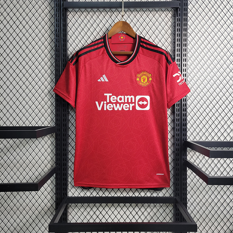 QCOFFICIAL | 2023/24 Manchester United HOME Fans Edition Football Soccer Jersey Shirt