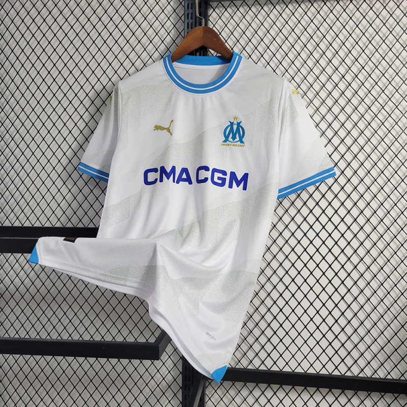 QCOFFICIAL | 2023/24 Olympique de Marseille HOME Fans Edition Football Soccer Jersey Shirt