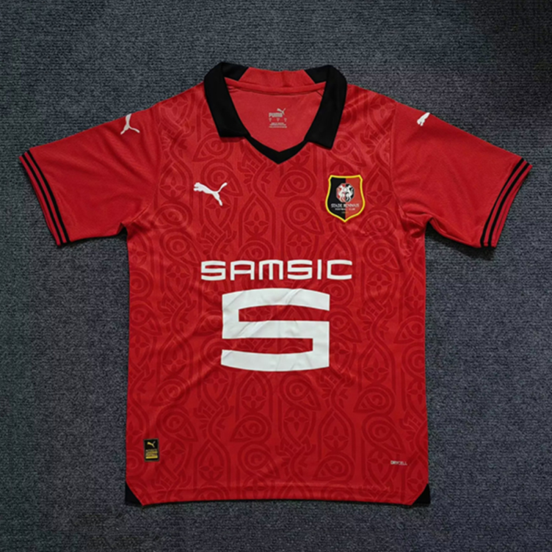 QCOFFICIAL | 2023/24 Stade Rennais F.C. HOME Fans Edition Football Soccer Jersey Shirt