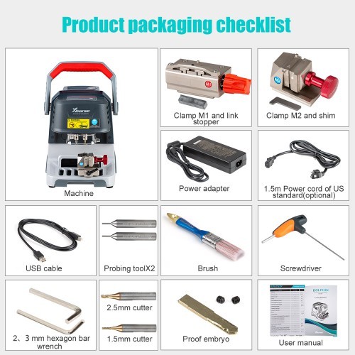 Xhorse Dolphin XP-005 XP005 Key Cutting Machine for All Key Lost support IOS Android