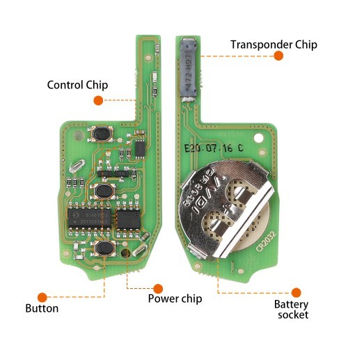 Xhorse XEMQB1EN Super Remote Key MQB 3 Buttons Built-in Super Chip English 5pcs/lot