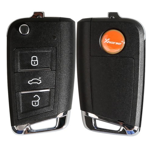 Xhorse XKMQB1EN Wire Remote Key MQB Flip 3 Buttons English 5pcs/lot