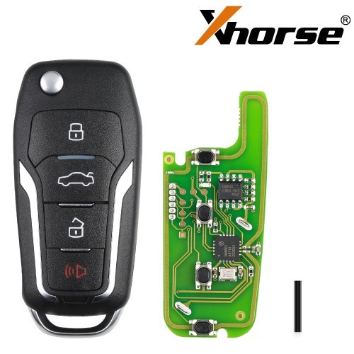 Xhorse XKFO01EN Wire Remote Key Ford Condor Flip 4 buttons Unmovable Key King English 5pcs/lot