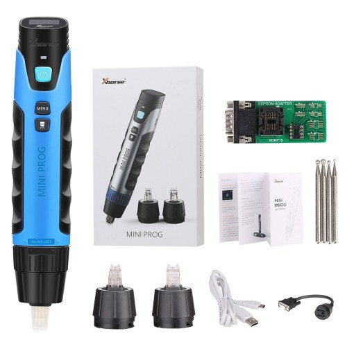 Xhorse VVDI MINI Prog Powerful Chip Programmer and 15pcs MINI PROG Solder-free Adapters