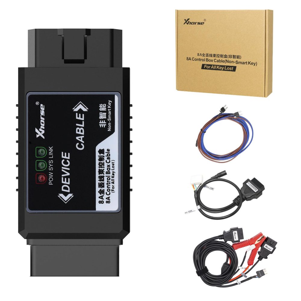 Xhorse Toyota 8A Non-smart Key Adapter for All Key Lost No Disassembly Work with VVDI2/Key Tool Max/Key Tool Plus