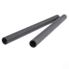 CAMVATE 15mm Carbon Fiber Rods 200mm Long For DSLR Camera Baseplate Follow Focus