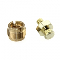 DSLR Brass Screw Adapter 1/4" to 3/8" to 5/8" for Microphone Stand Camera Cage