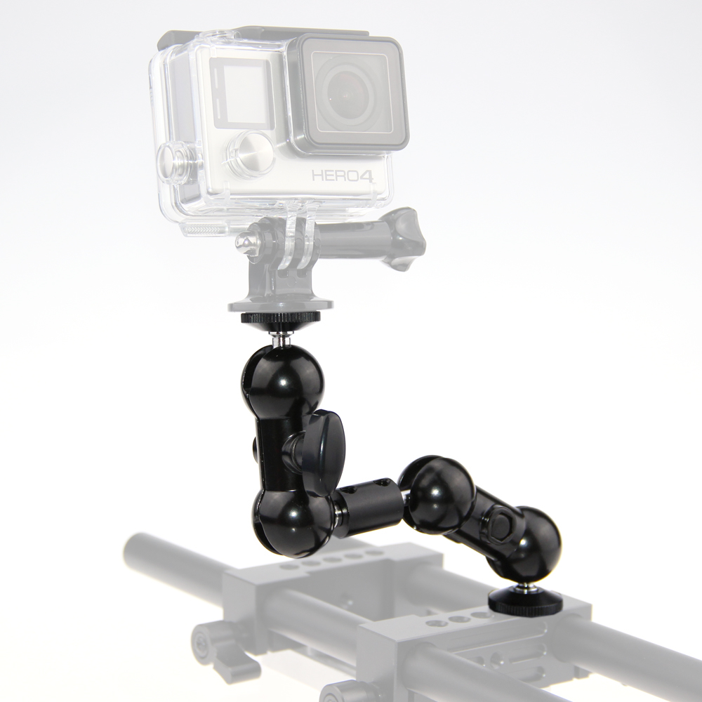 US Aluminum 360° 1/4" Adapter Articulating Magic Arm Mount for Camera