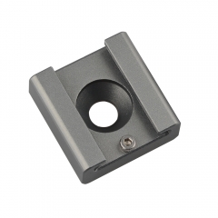 CAMVATE Cold Shoe Mount Adapter Bracket Hotshoe with 1/4" Mounting Hole