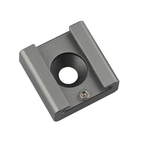 CAMVATE Cold Shoe Mount Adapter Bracket Hotshoe with 1/4" Mounting Hole