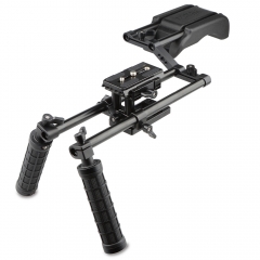CAMVATE Pro DSLR Shoulder Mount Support Rig Kit Handgrip fr Canon/Nikon/Sony and other